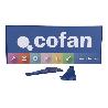 CARTELA CON LOGO COFAN 500X200MM EXP.PERFORADO
