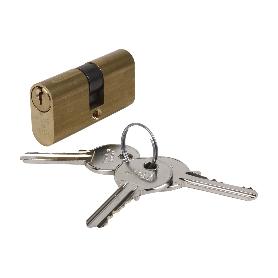 CILINDRO OVALADO 27/27-LEVA LARGA-LATÓN