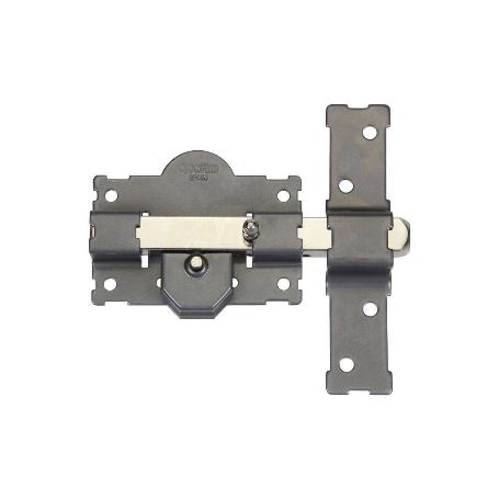 CERROJO BOTON/LLAVE PINTADO GRIS R/105 - 50 MM