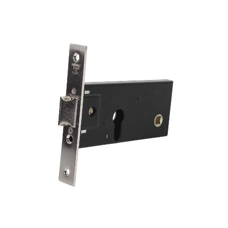 CERRADURA ZÓCALO PERA+CERRADERO+ESCUDO E60 F22- NÍQUEL (P/METAL)