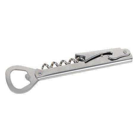 SACACORCHOS DE ACERO INOXIDABLE CON ABRIDOR 14 CM
