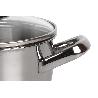 CACEROLA INOX INDUC. 1.3L MODELO POLENTA T/ VIDRIO Ø160 MM