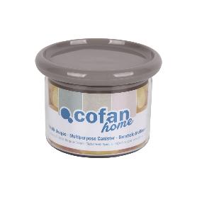 BOTE MULTIUSOS MODELO ALBAHACA COLOR PIEDRA 500ML 11X8CM   CAJA 9 UNID.