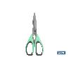 TIJERAS VERDES DE ACERO INOX. MODELO SENA 22 CM