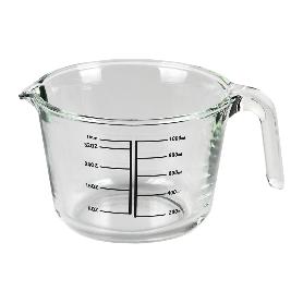 JARRA MEDIDORA DE VIDRIO BOROSILICATO 1 L MODELO BARITINA