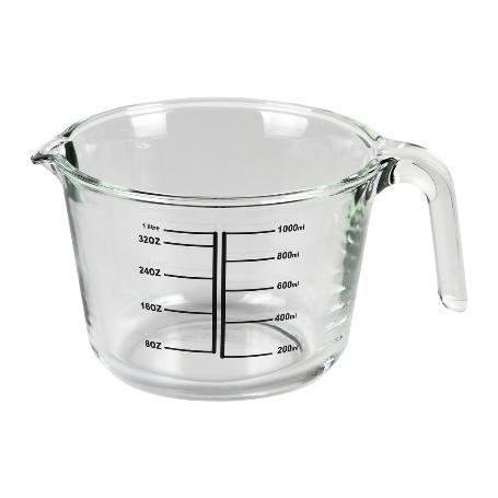 JARRA MEDIDORA DE VIDRIO BOROSILICATO 1 L MODELO BARITINA