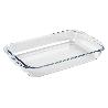SET DE 3 FUENTES RECTANGULARES DE VIDRIO BOROSILICATO MODELO BARITINA 1600ML-2200ML-3000ML