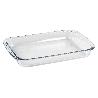 SET DE 3 FUENTES RECTANGULARES DE VIDRIO BOROSILICATO MODELO BARITINA 1600ML-2200ML-3000ML