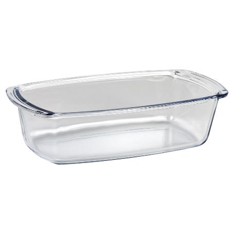 FUENTE OVAL ALARGADA DE VIDRIO BOROSILICATO MODELO BARITINA 1800 ML