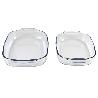 SET DE 2 FUENTES OVALADAS ANCHAS DE VIDRIO BOROSILICATO MODELO BARITINA 2700 ML - 3800 ML