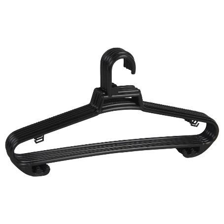 PACK DE 6 PERCHAS NEGRAS 38 X18 CM