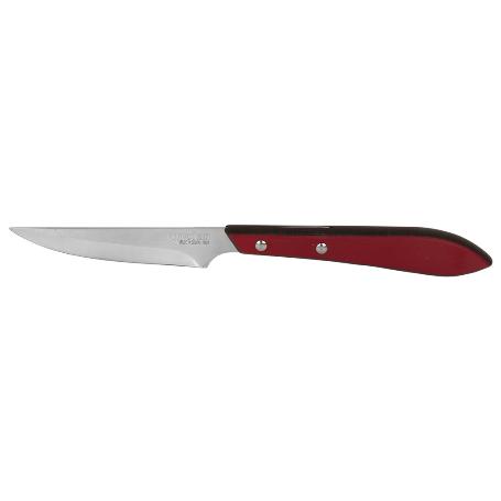 PACK 3 CUCHILLO DE MESA CON FILO HOJA 10CM  MODELO GULASH ROJO