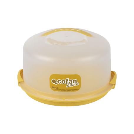 TARTERA REDONDA AMARILLA OPACA PAVLOVA CON ASAS Ø34,5 X 18,5 CM VENTA UNITARIA