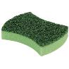 PACK DE 3  ESTROPAJOS VERDES CON ESPONJA  VENTA UNITARIA