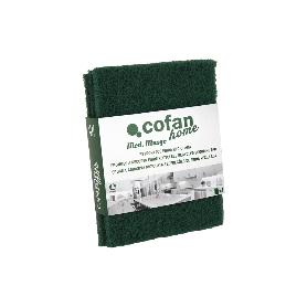 PACK DE 4 ESTROPAJOS VERDES 100% FIBRA   CAJA 14 UNID.