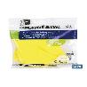 GUANTE AMARILLO LATEX FLOCADO T 8   CAJA 12 UNID.