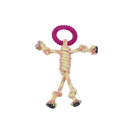 JUGUETE MORDEDOR PERROS MORADO 30 X 22 CM