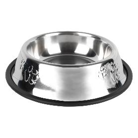 COMEDERO BEBEDERO ACERO INOXIDABLE  25 X 4,8 CM