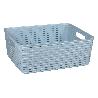 CESTA  MULTIUSOS 12L 36X28X13.5 CM BEIGE   CAJA 6 UNID.