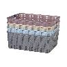 CESTA MULTIUSOS 12L 36X28X13.5CM ROSA PALO VENTA UNITARIA