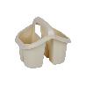 ESCURRECUBIERTOS  CON ASA BEIGE 19.5X15.5X16CM VENTA UNITARIA