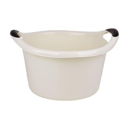 BARREÑO REDONDO  ASAS 15L BEIGE 42X39.5X25CM