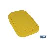 CUBO DE BASURA PARA RECICLAR 15 LITROS  COLOR AMARILLO 20 X 31 X 42 CM