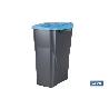 CUBO DE BASURA PARA RECICLAR 15 LITROS  COLOR AZUL 20 X 31  X 42 CM