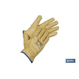 BLISTER GUANTES VACUNO EXTRA C/BORREGUITO T-10   CAJA 12 UNID.