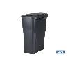 CUBO DE BASURA PARA RECICLAR 15 LITROS  COLOR GRIS 20 X 31 X 42 CM