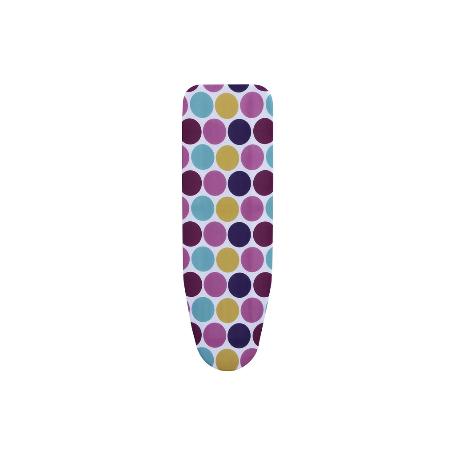 FUNDA ACOLCHADA PARA TABLA DE PLANCHAR 135X53 CIRCULOS