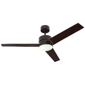 VENTILADOR DE TECHO CON ASPAS EN MADERA Y LUZ LED 132 CM 55 W