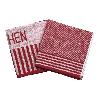 PACK 2 PAÑOS COCINA 50X50 ROJO