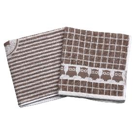 PACK 2 PAÑOS COCINA 50X50 TOSTADO