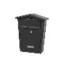 BUZÓN CORREO EXTERIOR NEGRO MODELO GARDEN 360X290X105MM
