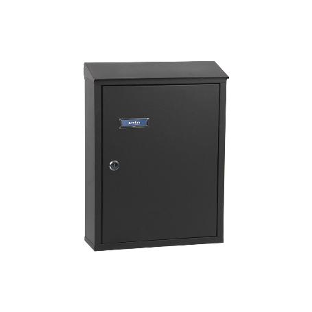 BUZÓN CORREO EXTERIOR NEGRO MODELO POST 385X290X100MM