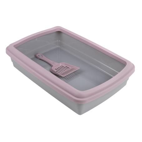 ARENERO PARA GATOS COLOR GRIS 47 X 31 X 11 CM VENTA UNITARIA