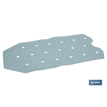 ALFOMBRA ANTIDESLIZANTE CON VENTOSAS BAÑERA/DUCHA AZUL CLARO 36 X 72 CM