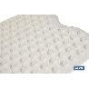 ALFOMBRA PLUS ANTIDESLIZANTE CON VENTOSAS BAÑERA /DUCHA BLANCO 40 X104 CM
