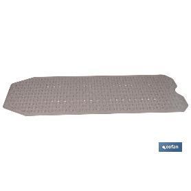 ALFOMBRA PLUS ANTIDESLIZANTE CON VENTOSAS BAÑERA/DUCHA BEIS PIEDRA 40 X104 CM