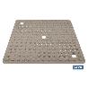 ALFOMBRA PLUS  ANTIDESLIZANTE CON VENTOSAS BAÑERA/ DUCHA BEIS PIEDRA 60 X 60 CM