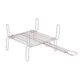 PARRILLA DOBLE INOX 300 X 300MM