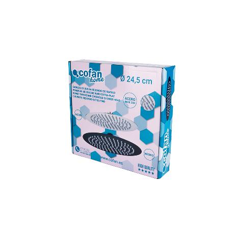 CABEZAL DE DUCHA REDONDO EXTRAFINO DE ACERO INOXIDABLE 304 Ø24,5 CM