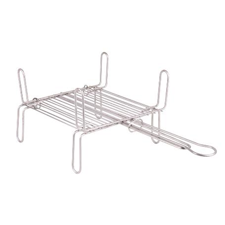 PARRILLA DOBLE INOX 450X 450MM