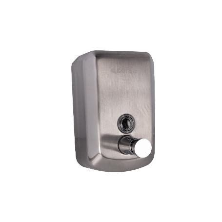 DOSIFICADOR DE JABON EN ACERO INOXIDABLE 304 CEPILLADO 500 ML 10 X 6 X 15,5CM