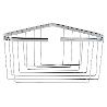CESTA BAÑO RINCONERA ACERO INOXIDABLE 304