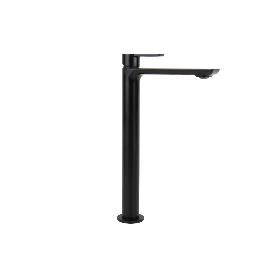 GRIFO ALTO MONOMANDO PARA LAVABO NEGRO MATE MODELO KERCH  25MM