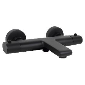 GRIFO TERMOSTATICO BAÑERA NEGRO MATE MODELO KERCH