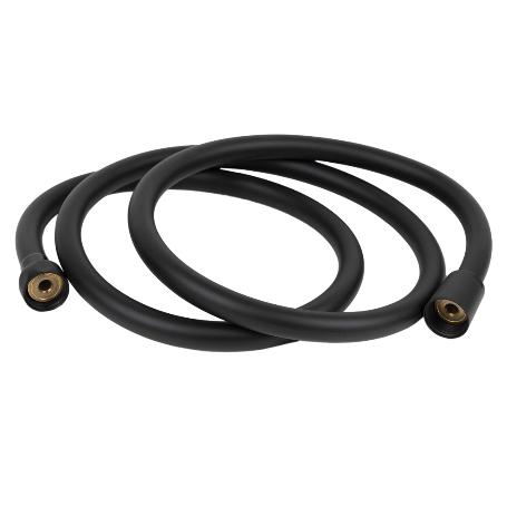 FLEXO DUCHA PVC NEGRO MATE 150 CM