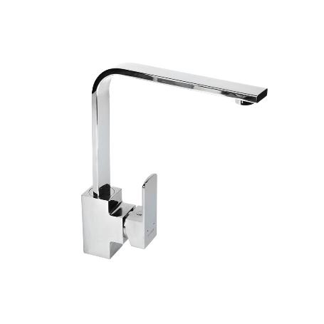 GRIFO DE COCINA MONOMANDO CON DISEÑO CUADRADO 35 MM